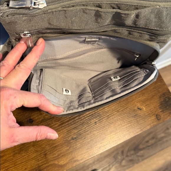 baggallini Women's Out And About Crossbody
Bag - Sterling Shimmer - Picture 8 of 11